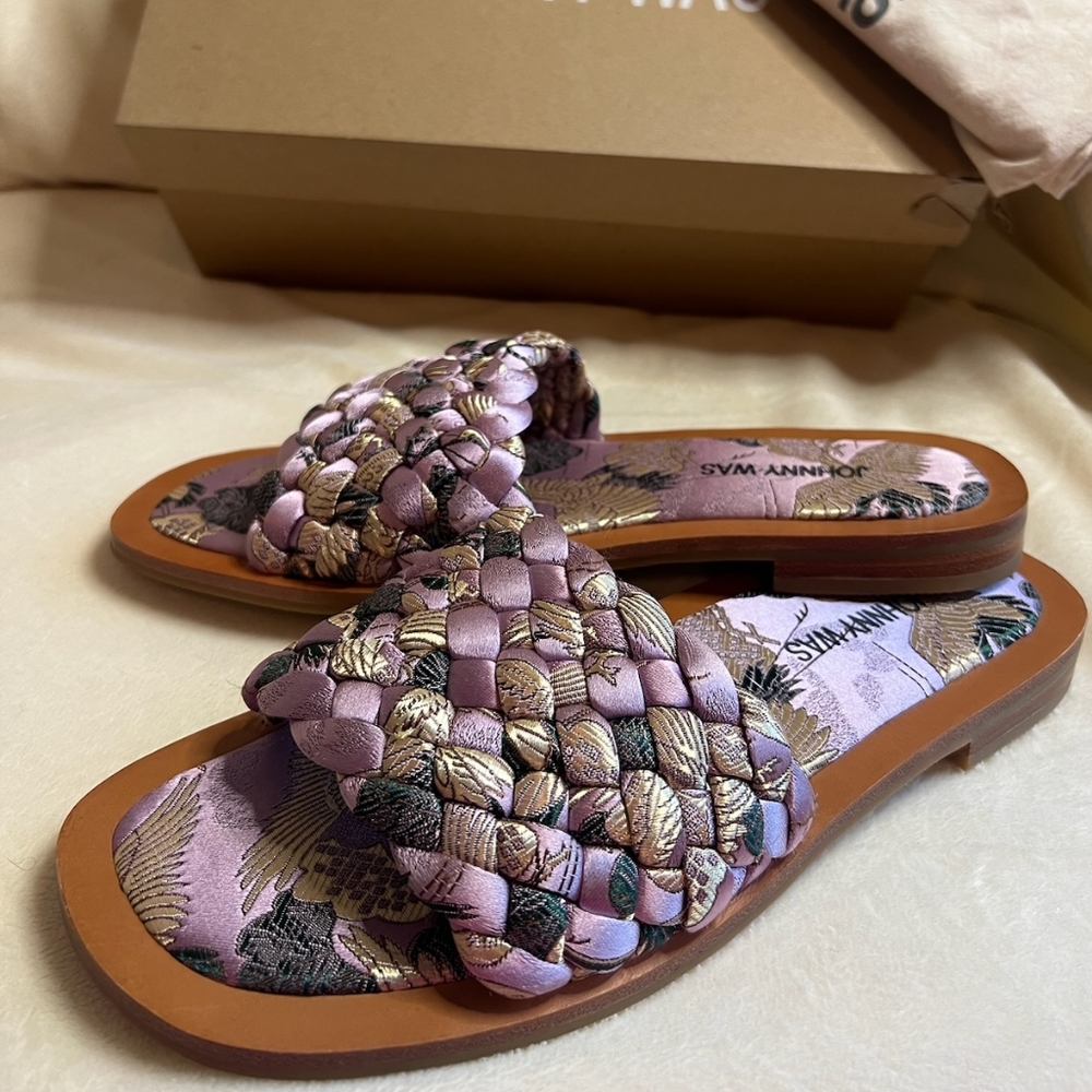 NIB Johnny Was Woven Crane Sandals